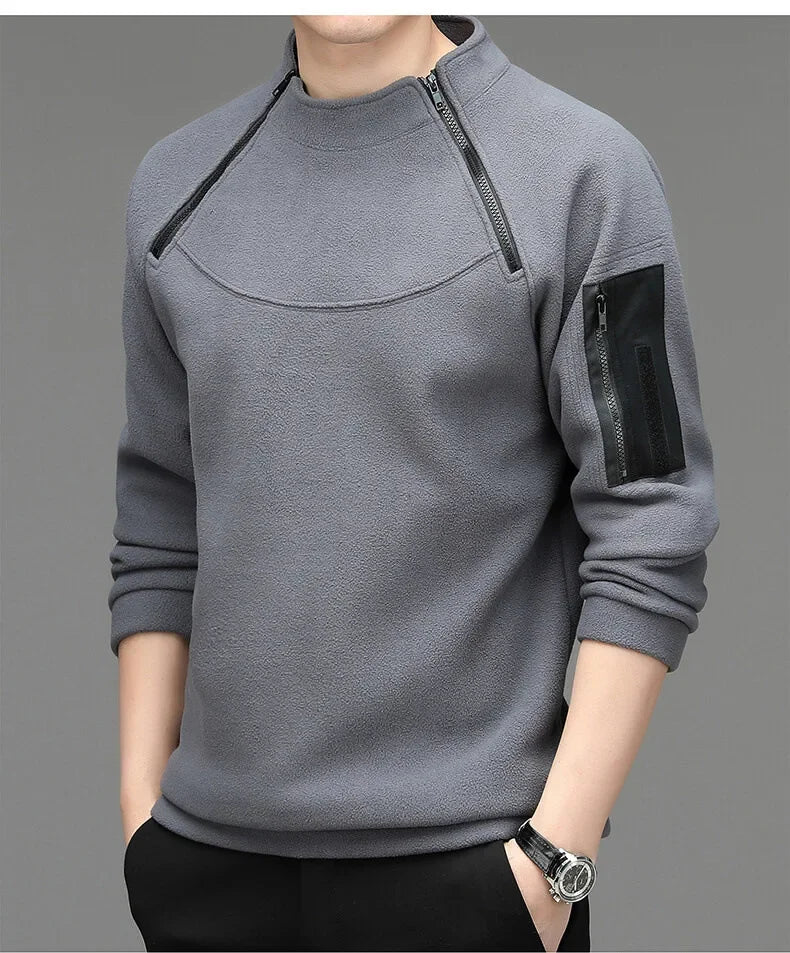Men's Sweatshirs Spring Fall Long-sleeved T-shirt Top Loose Trend Round Neck Bottoming Shirt Lightweight Casual Sports
