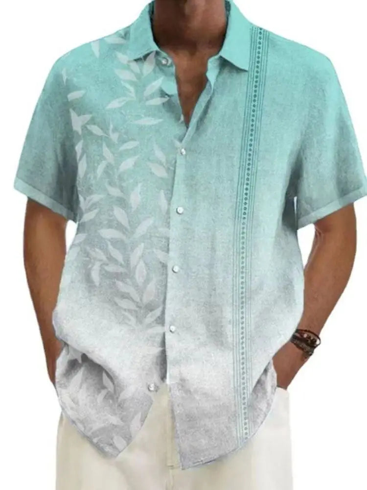 Hawaiian Shirts For Men Short Sleeve Tops New Coconut Treeo Graphic 3d Shirt Fashion Streetwear 5XL Summer Clothing Men's Blouse