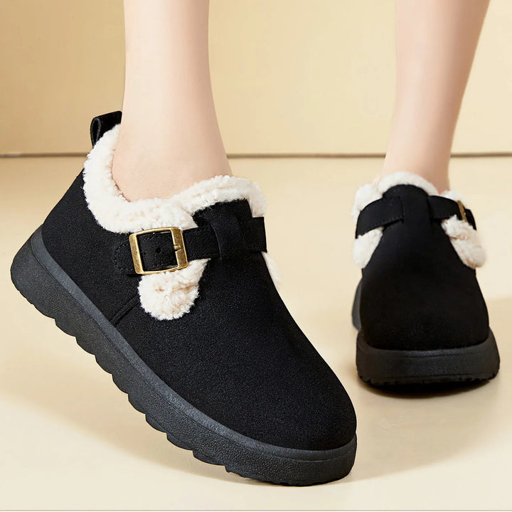 Women’s Winter Ankle Boots with Fur – Warm & Casual 2025