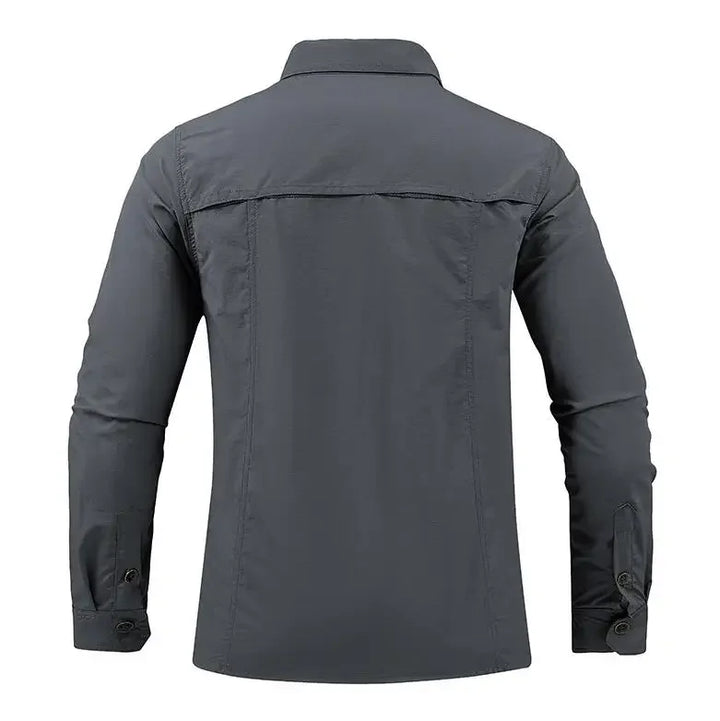 New Summer Male Thin Breathable Comfortable Cargo Shirts Men Outdoor Long sleeves Quick Drying Waterproof Tooling Shirts 5XL
