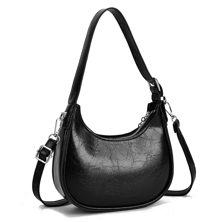 Women’s PU Leather Crossbody Bag – Vintage Hobo Clutch Handbag