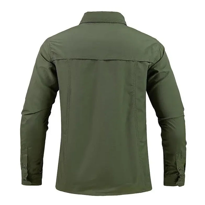 New Summer Male Thin Breathable Comfortable Cargo Shirts Men Outdoor Long sleeves Quick Drying Waterproof Tooling Shirts 5XL