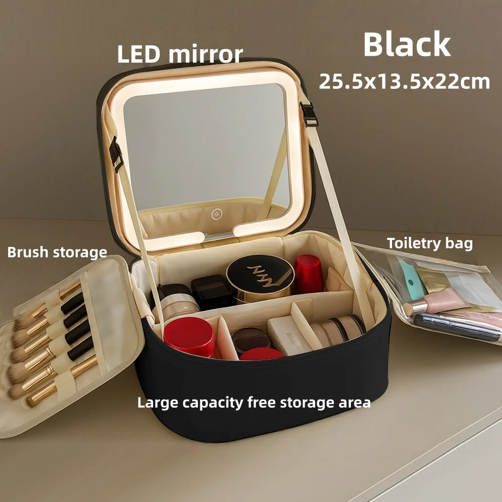 حقيبة مستحضرات التجميل المضيئة من شاين ميت™