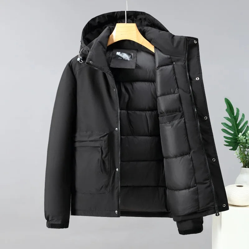 Men’s Outdoor Cycling Fleece Jacket – Lightweight Warm Workwear Coat for Teens