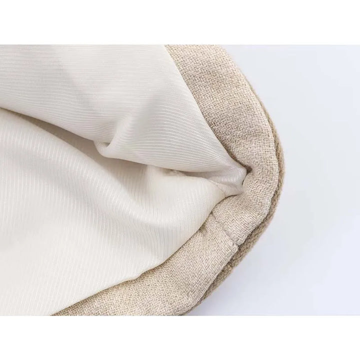 Women’s Autumn 2025 Jacket – Chic Long Sleeve Coat with Rope Knot Buckle