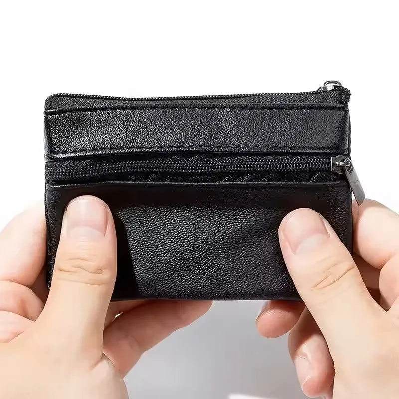 Leather Coin Purse & Mini Wallet for Men, Women & Kids