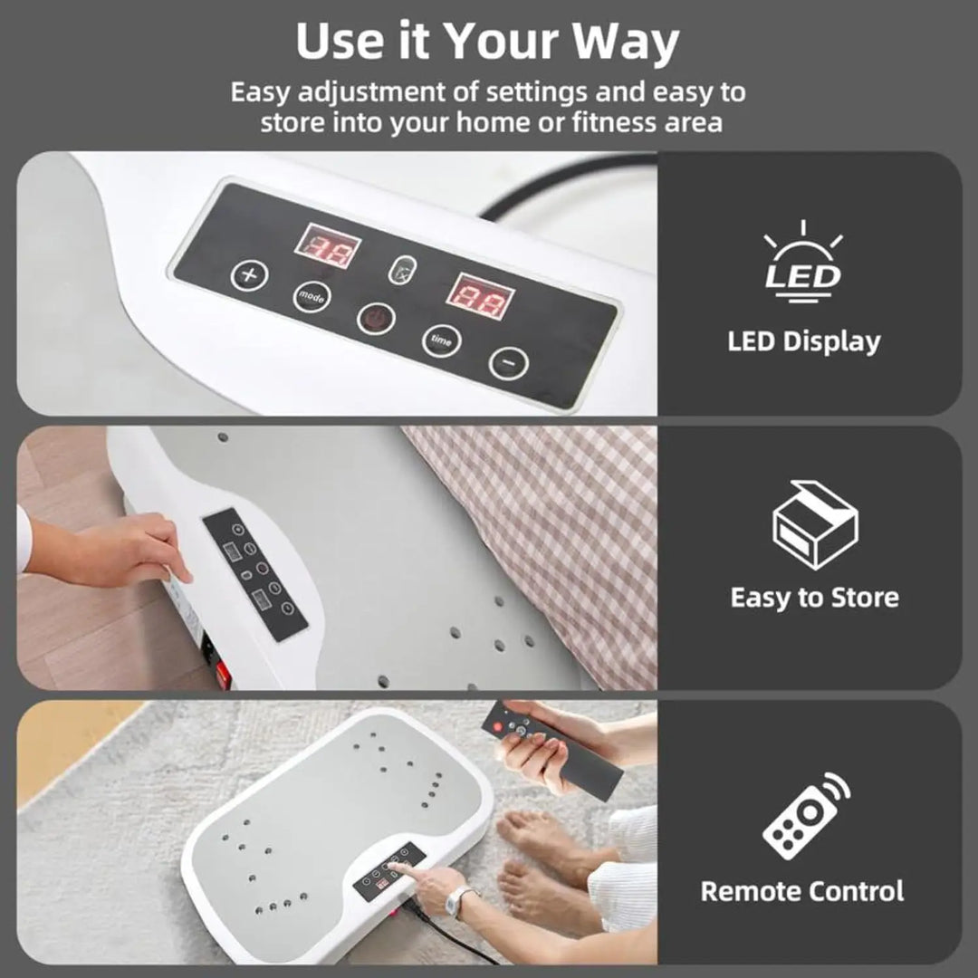 منصة الاهتزاز المنزلي BodyTone™ - رمادي