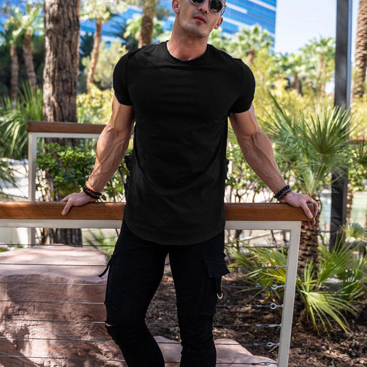 تيشيرت رياضي رجالي بأكمام قصيرة