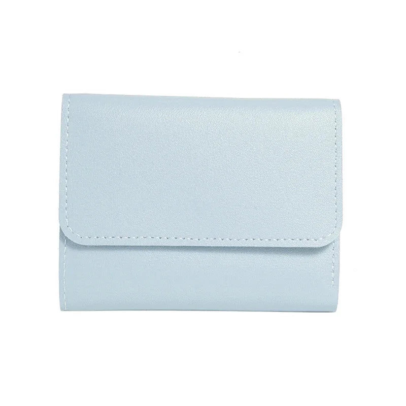 Niedliches Damen-Geldbeutel aus PU-Leder für Münzen und Karten – Kleine Geldbörse mit Schnappverschluss