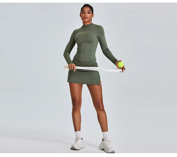 Yoga Shirts For Women Long Sleeve Fitness Long Sleeve Running Gym Clothes Workout Dry Fit Breathable High Elastic Sports Top
