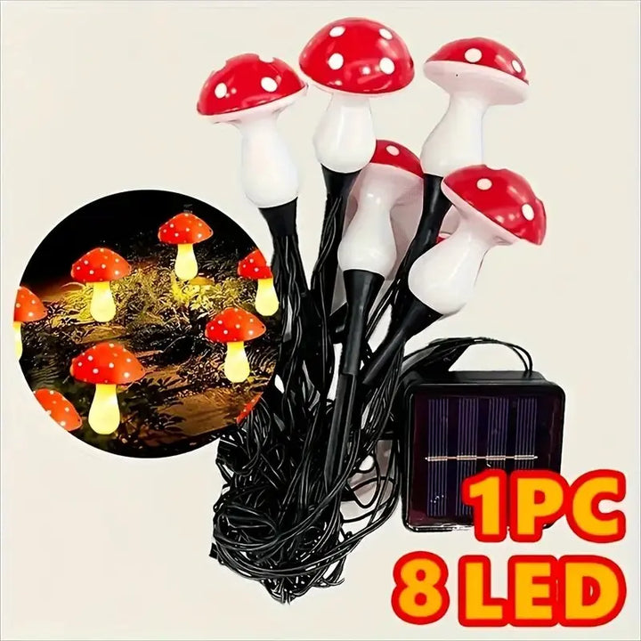 مصباح LED خارجي من SunBright™ لمسار الفطر - 8 أوضاع