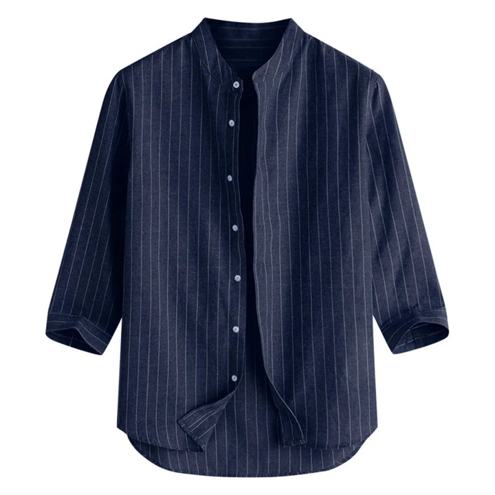 Linen Shirt Men Brief Breathable Comfy Solid Color Long Sleeve Loose Harajuku Casual Blouse Hawaiian Shirt Camisa Masculina 2022