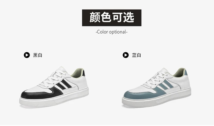 Shoes for Men Four Season Vulcanized Footwear Non-slip Casual Sneakers Fashion New Leather Round Toe Walking shoes tenis jeans