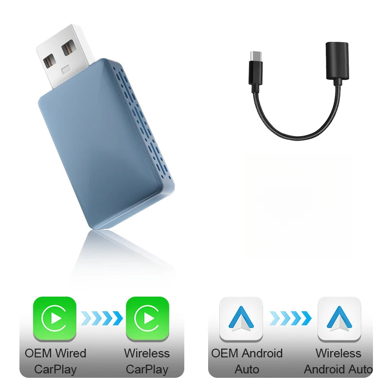 صندوق CarPlayX™ اللاسلكي بتقنية الذكاء الاصطناعي لنظام Android Auto USB