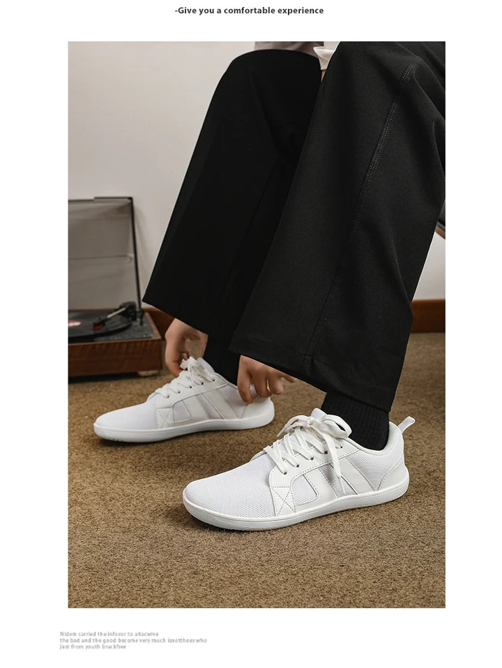 New Minimalist Shoes for Men Wide Toe Barefoot Zero Drop Shoes Casual Breathable Mesh Lightweight Walking Sneakers Man