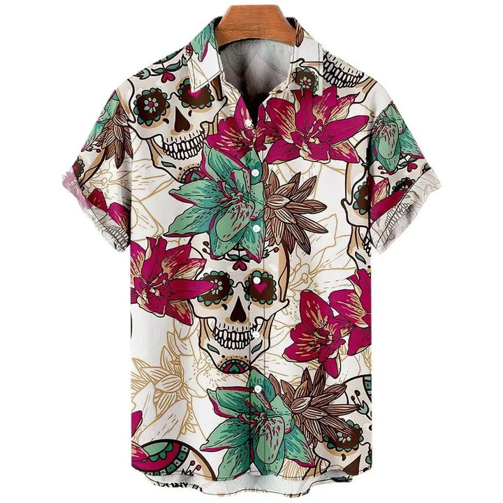 Men Shirts Y2K Clothing Funny For Men Hawaiian Harajuku 3D Printing Oversized Real Imported-china Camisa Floral Masculina Social