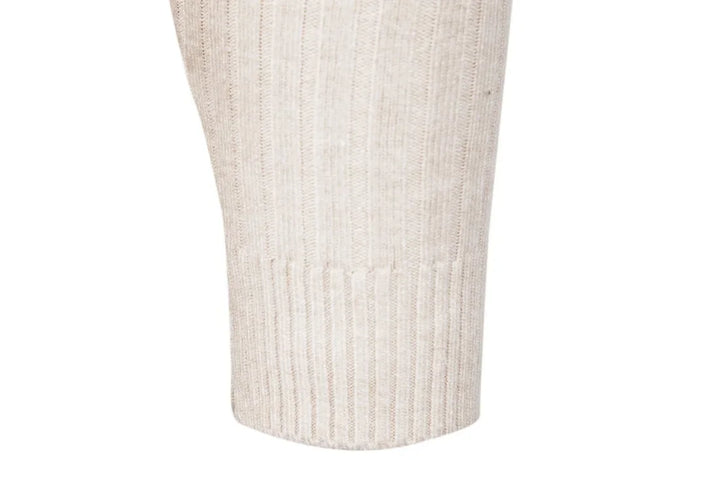 Men’s Turtleneck Sweater – Solid High Neck Knitted Pullover, Fall/Winter