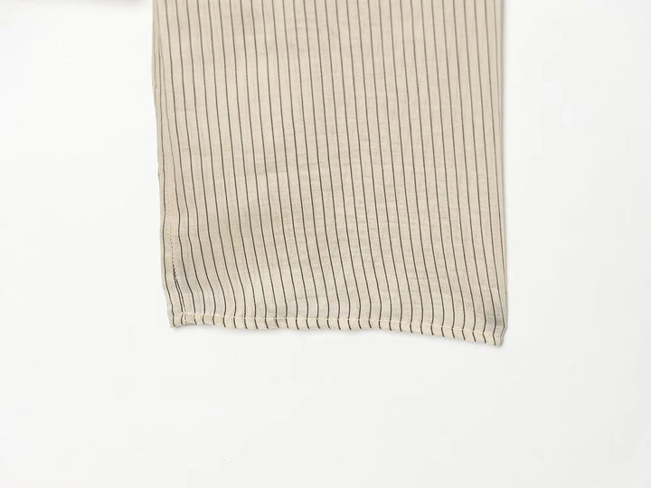 Women Trendy Sexy Striped Shirts Summer Female Chic Rope Buttons Sheer Shirts Lady High Street Elegant Long Sleeve Blouse Tops