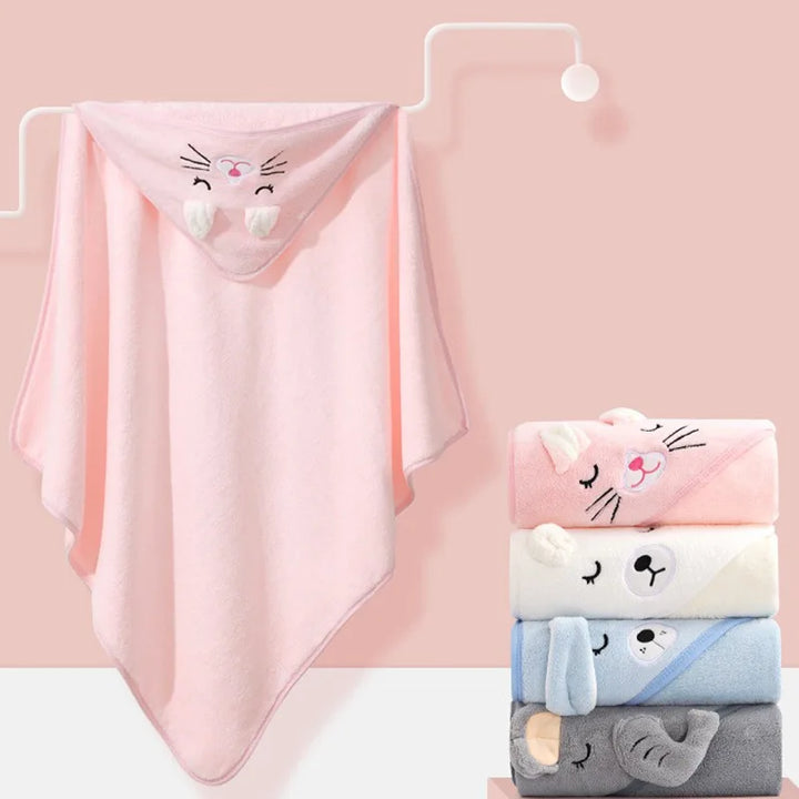 BabyJoy™ Cartoon Hooded Towel 80x80cm