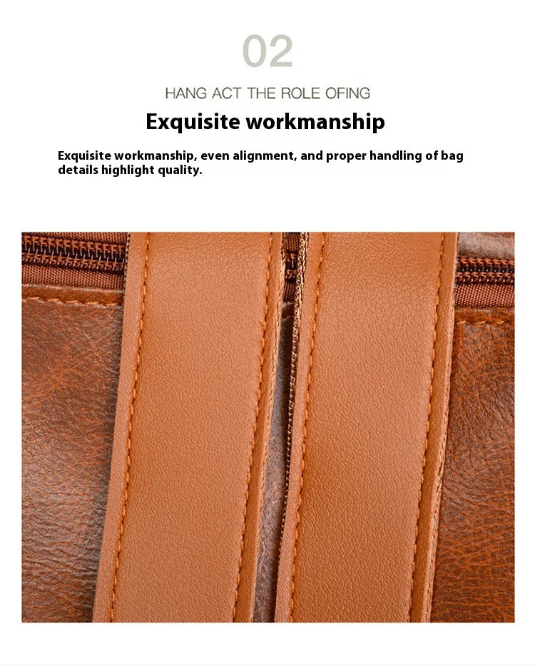 Women’s PU Leather Backpack – Fashion Daypack Shoulder Handbag