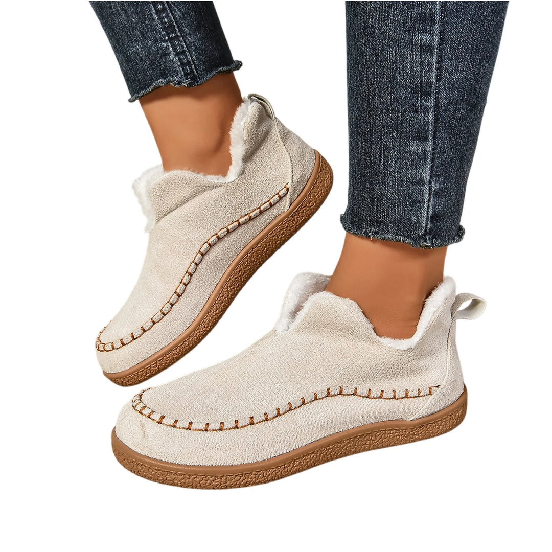 Women’s Winter Ankle Boots – Fur-Lined Snow Shoes 2025