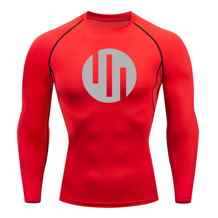 Men's Compression Shirts Long Sleeve Workout Gym T-Shirt Running Top Cool Dry Sports Baselayer Undershirts Sun Protection Skin