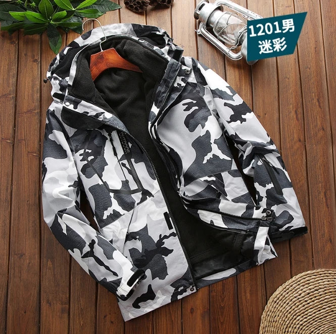 Men’s Winter Ski Jacket – Waterproof Windproof Snowboard & Trekking Coat