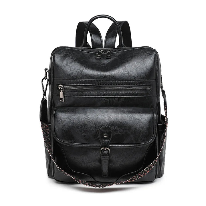 Women’s PU Leather Backpack – Fashion Anti-Theft Shoulder Bag