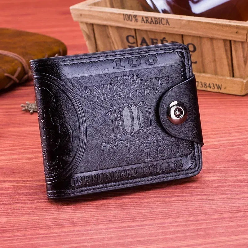 Men’s Leather Wallet with Zipper & Card Holder – $100 Pattern