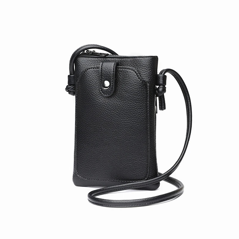 حقيبة كتف وحقيبة كروس نسائية من الجلد الصناعي - سعة كبيرة