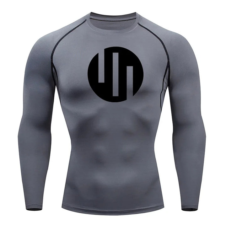 Men's Compression Shirts Long Sleeve Workout Gym T-Shirt Running Top Cool Dry Sports Baselayer Undershirts Sun Protection Skin