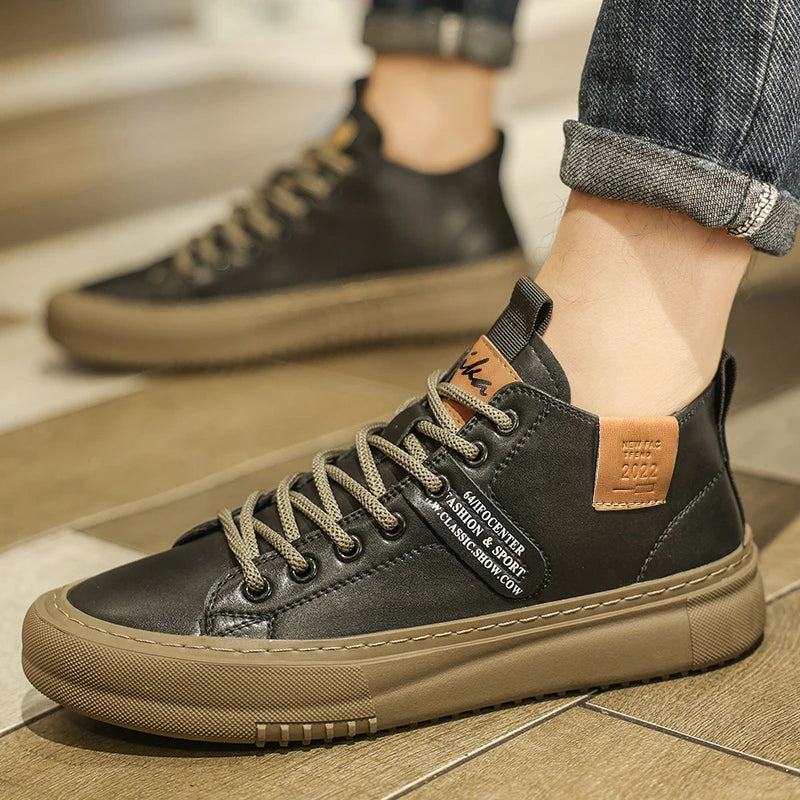 Men’s Casual Sports Shoes – Retro Handmade, Breathable, Durable, All-Season Outdoor & Hiking Sneakers