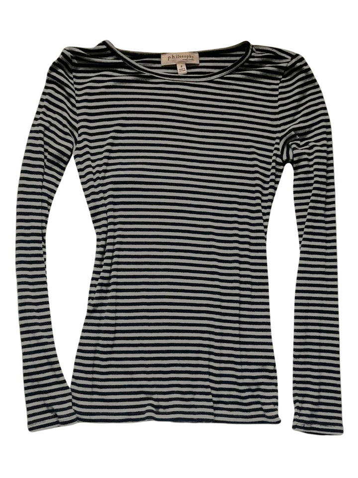 Long Sleeve Shirts for Women Fashion Casual Basic Crew Neck Striped Slim Fit T-shirt Going Out Blouses Y2K Vintage Tight Shirts