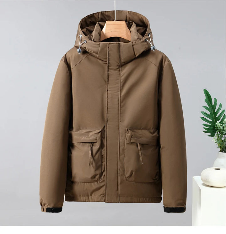 Men’s Outdoor Cycling Fleece Jacket – Lightweight Warm Workwear Coat for Teens