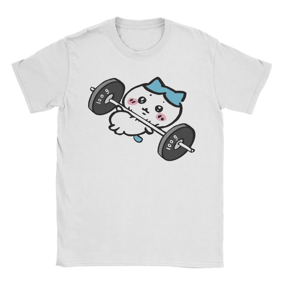 T-Shirts Hachiware Chiikawas Gym Workout Funny  Tees Short Sleeve T Shirts Crewneck Clothes Graphic