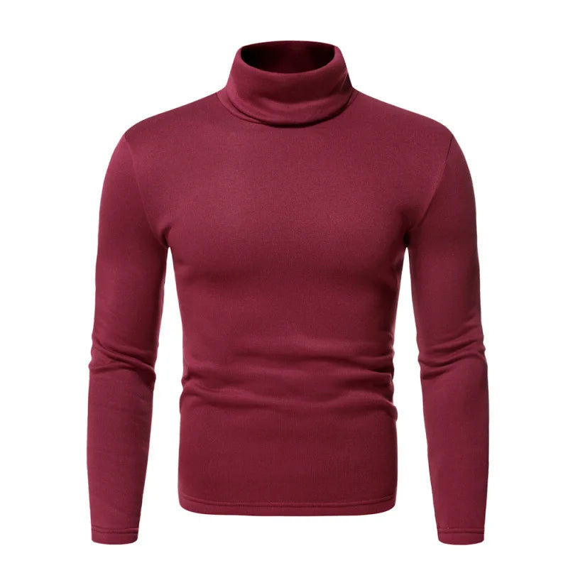 Men Turtleneck Sweater Design Long Sleeve Shirt top