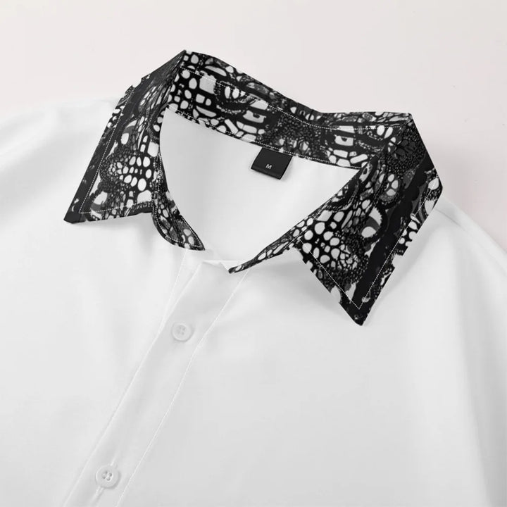 Hawaiian Button Up Shirts Retro Florals Printed Full Sleeve Streetwear Casual Men Dark Academia Resort Elegance Travel Shirt
