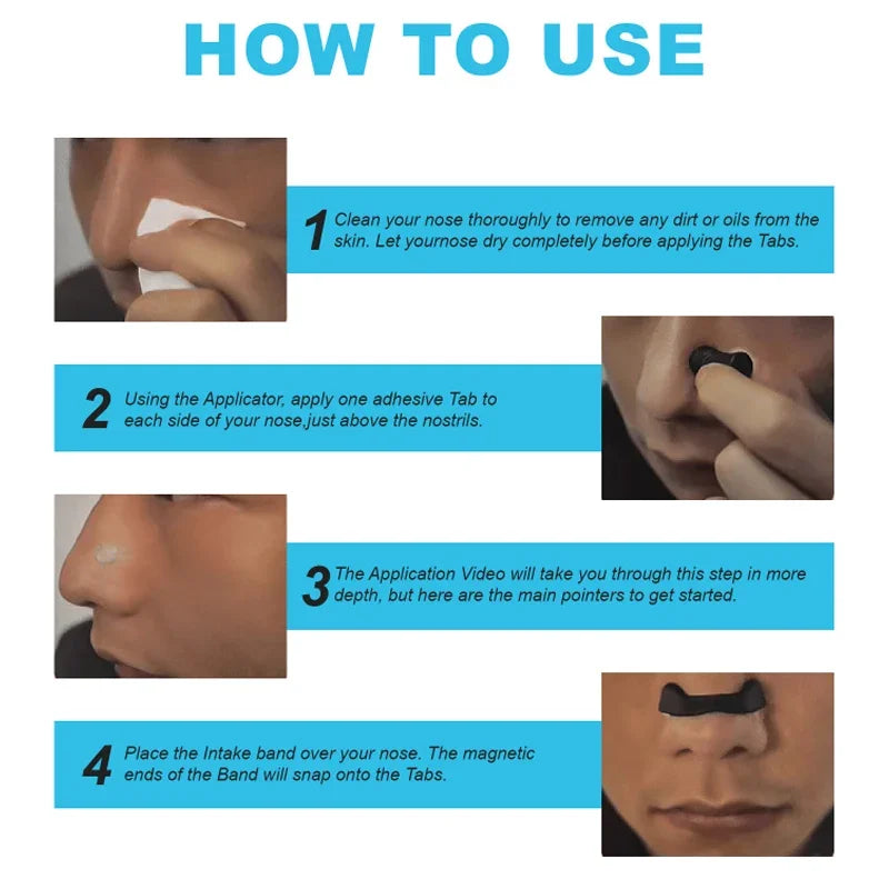 مجموعة مشابك الأنف المغناطيسية AirFlow™