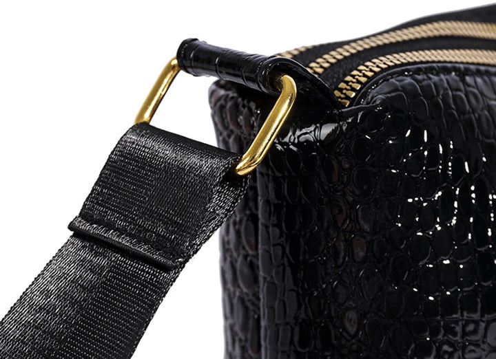 3-Layer Women’s Handbag – Luxury Patent Leather Crossbody & Shoulder Bag