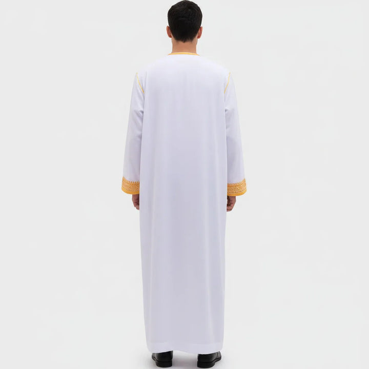 Eid Ramadan Islamic Clothing Men Kaftan Moroccan Kebaya Open Muslim Kimono Turkey Abaya East National Costume For Prayer Clothes