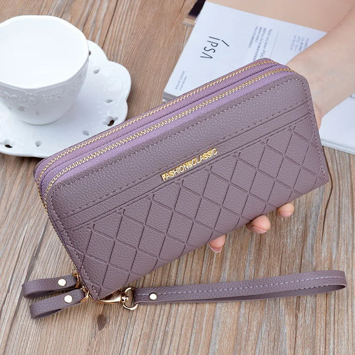 Women’s PU Leather Long Wallet – Tassel Clutch