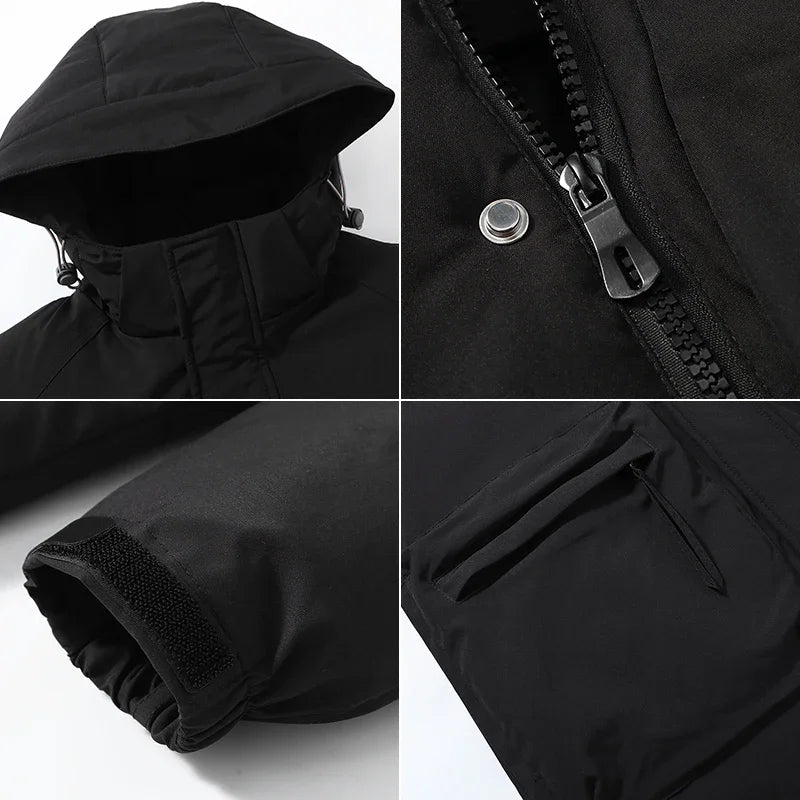 Men’s Outdoor Cycling Fleece Jacket – Lightweight Warm Workwear Coat for Teens