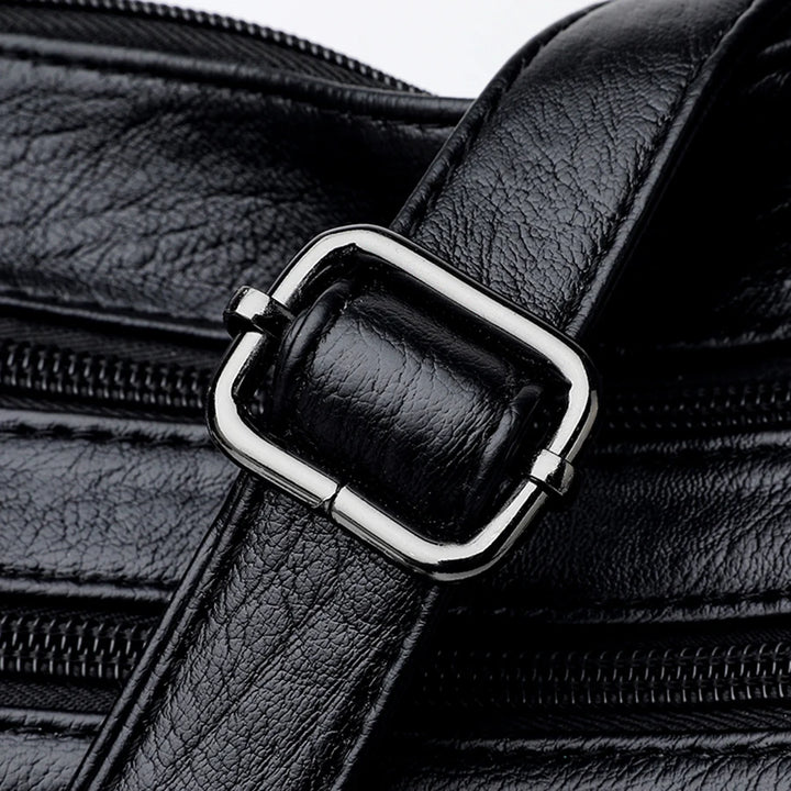 Luxury Women’s Leather Handbag – Multi-Pocket Crossbody & Shoulder Bag 2026