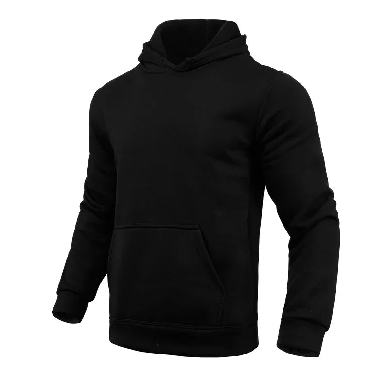 Men’s Hooded Sweatshirt – Sports Casual Fashion, Daily Comfort