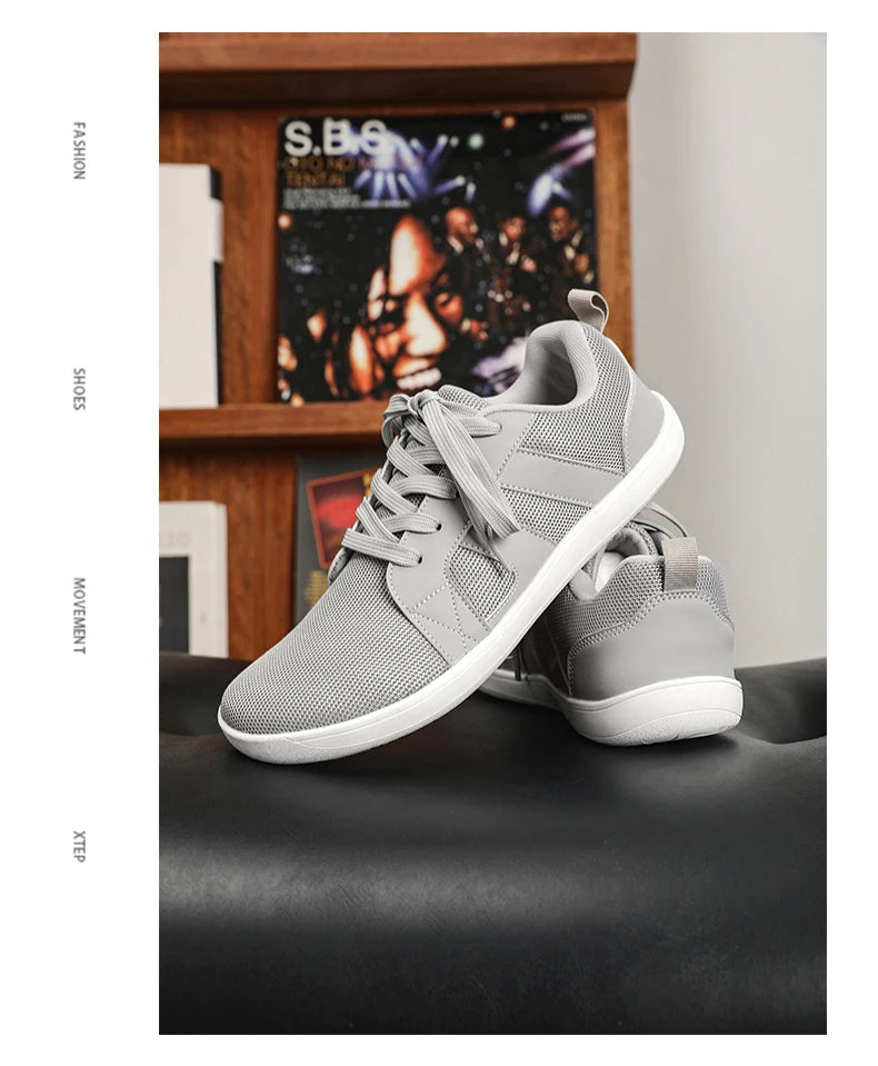 New Minimalist Shoes for Men Wide Toe Barefoot Zero Drop Shoes Casual Breathable Mesh Lightweight Walking Sneakers Man