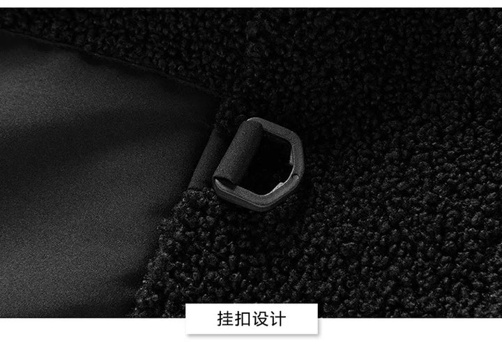 Men’s Warm Polar Fleece Jacket – Casual Outdoor Winter Coat