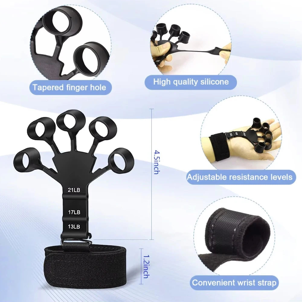 مجموعة تمارين FlexPro™ المكونة من 5 قطع لتقوية قبضة اليد والساعد