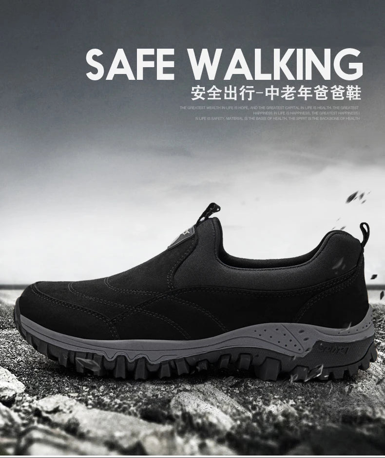 Men’s Walking Shoes 2023 – Comfortable Autumn & Winter Sneakers, Big Size Casual Footwear