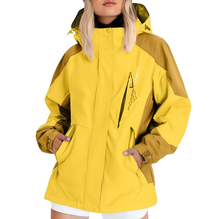 Unisex Hooded Ski Jacket – Waterproof Windproof Winter Snowboard Coat