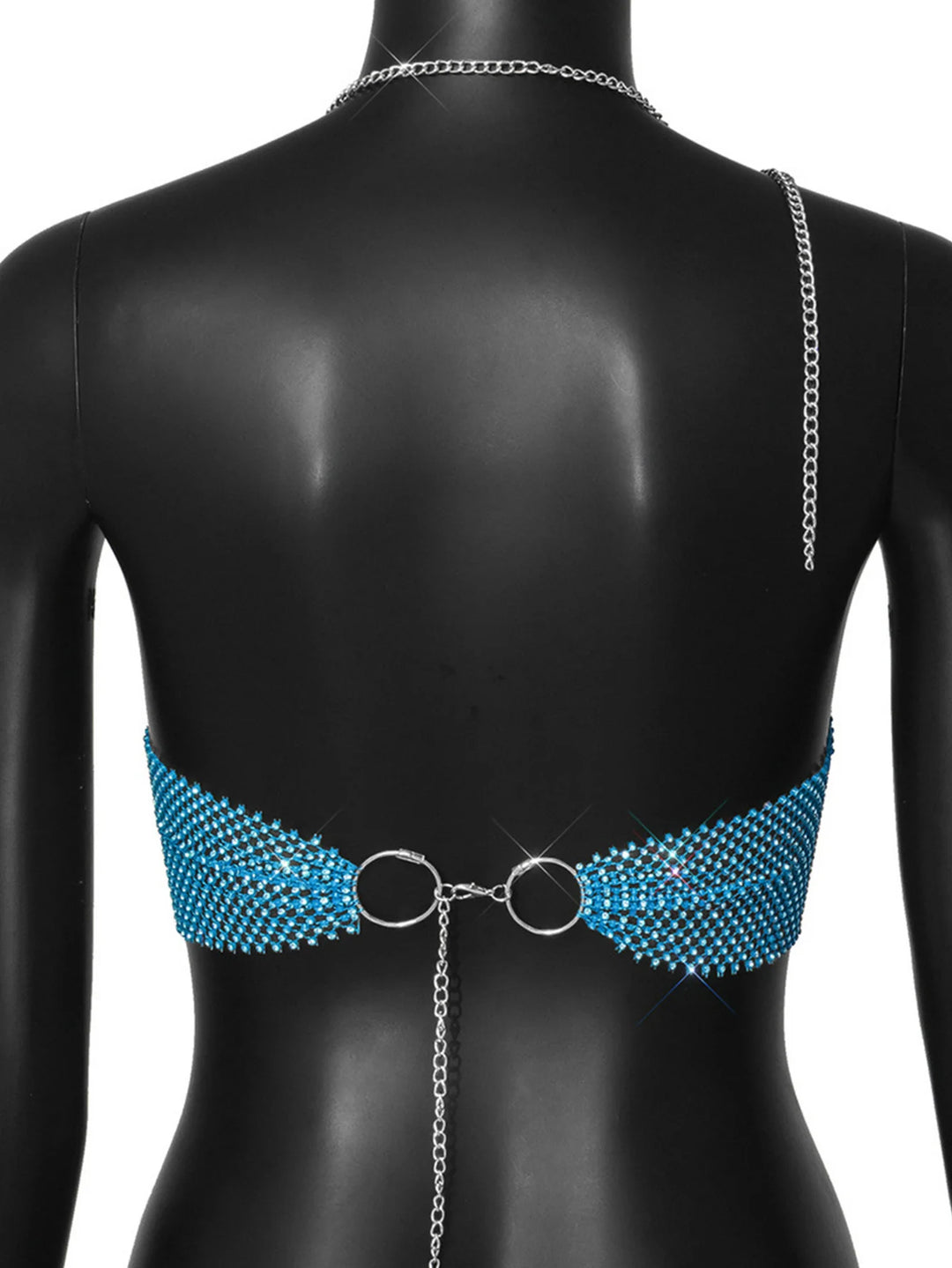 Sexy black White Summer crop top women festival Beach club outfits Party tank top t shirt woman Halter Rhinestones tops topy Hot